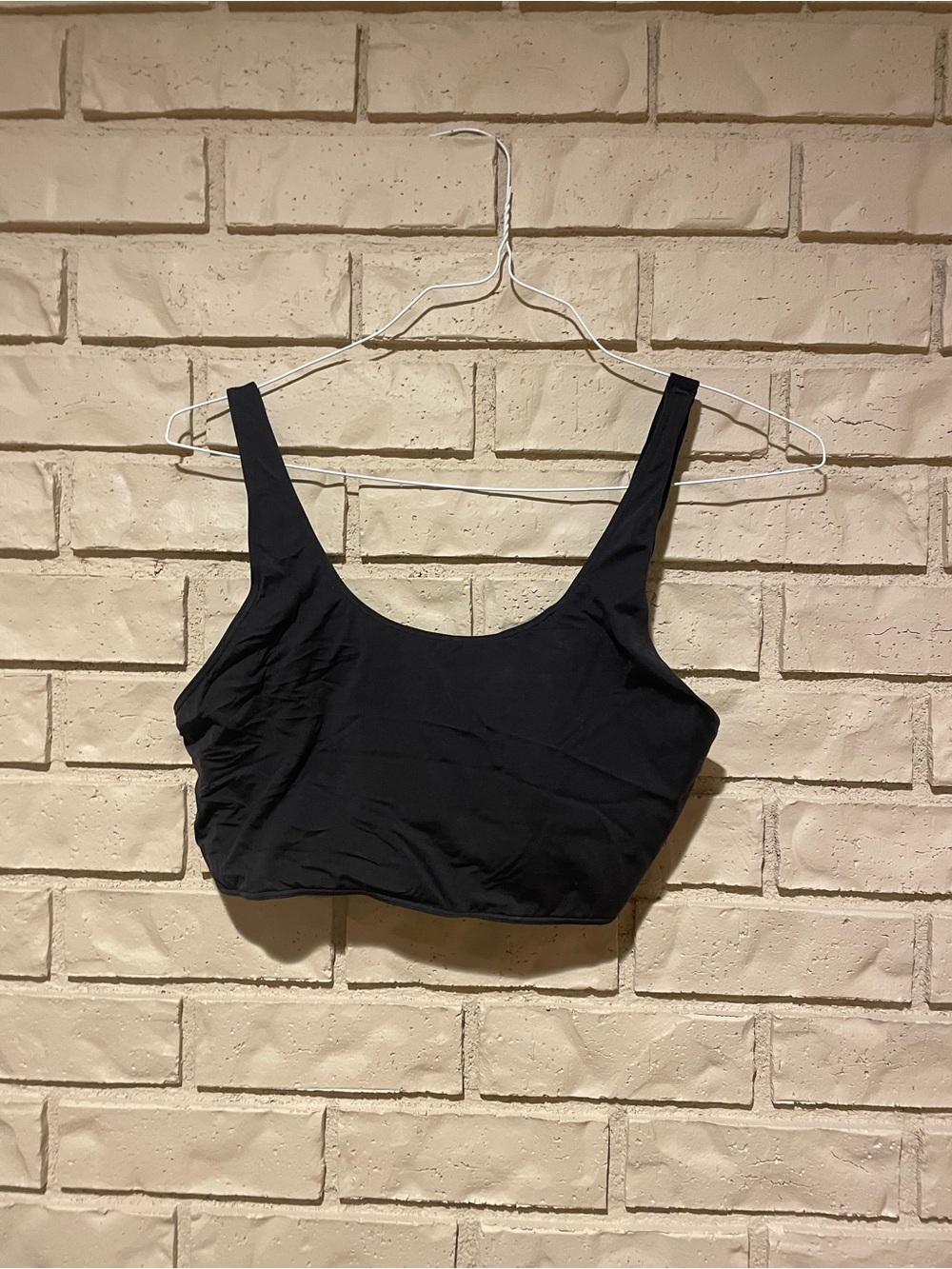 lululemon athletica Black Scoop Crop Tank